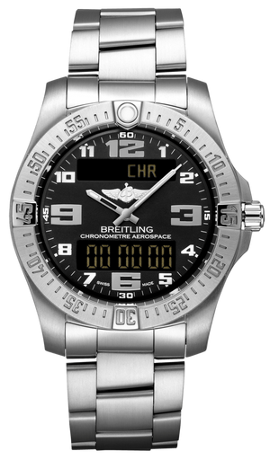 Breitling Aerospace Evo Black Dial Silver Steel Strap Watch for Men - E79363101B1E1 Buy Now By Breitling