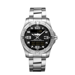 Breitling Aerospace Evo Black Dial Silver Steel Strap Watch for Men - E79363101B1E1 Buy Now By Breitling