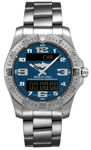 Breitling Aerospace Evo Blue Dial Silver Steel Strap Watch for Men - E79363101C1E1 Buy Now By Breitling