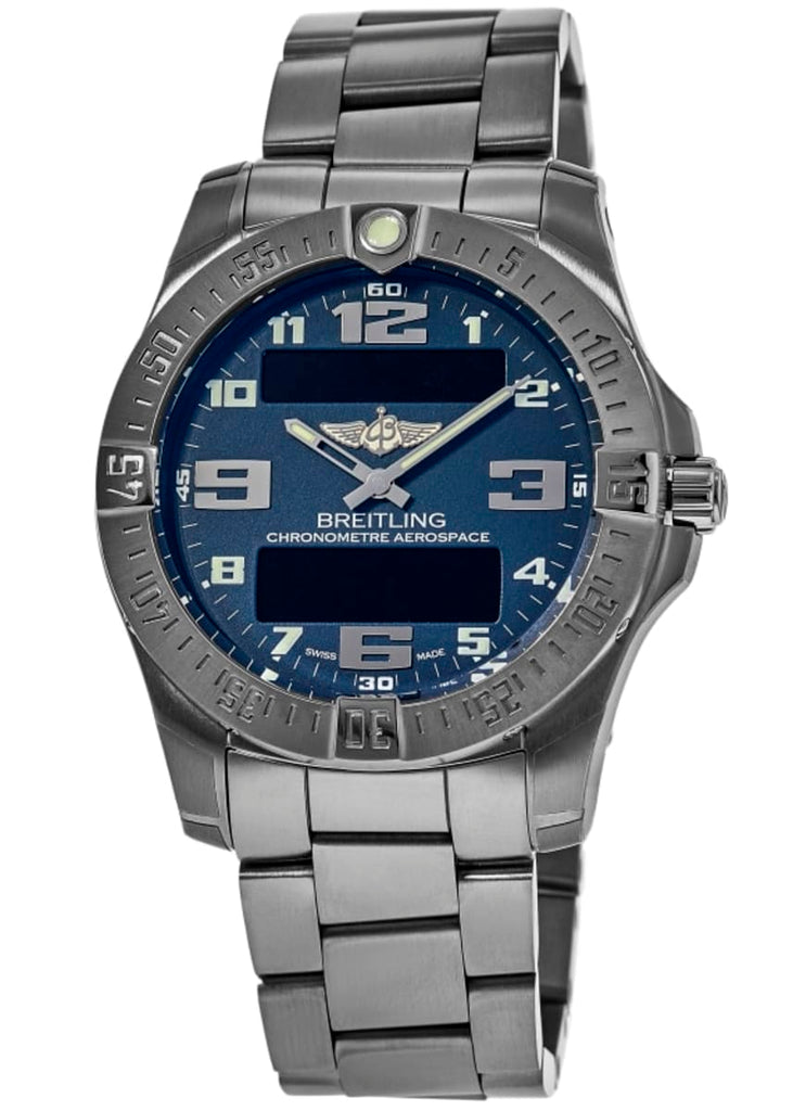 Breitling Aerospace Evo Blue Dial Silver Steel Strap Watch for Men - E79363101C1E1 Buy Now By Breitling