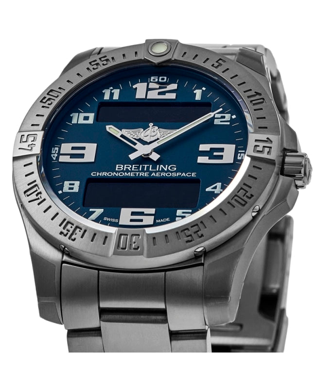 Breitling Aerospace Evo Blue Dial Silver Steel Strap Watch for Men - E79363101C1E1 Buy Now By Breitling