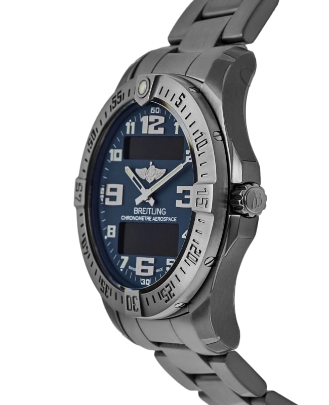 Breitling Aerospace Evo Blue Dial Silver Steel Strap Watch for Men - E79363101C1E1 Buy Now By Breitling