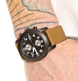 Marc Jacobs Larry Chronograph Black Dial Brown Leather Strap Watch for Men - MBM5053 Buy Now By Marc Jacobs