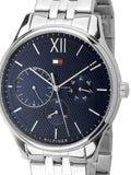 Tommy Hilfiger Damon Chronograph Blue Dial Silver Steel Strap Watch for Men - 1791416 Buy Now By Tommy Hilfiger