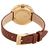 Swarovski Crystalline Pure White Dial Brown Leather Strap Watch for Women - 5275040 Buy Now By Swarovski