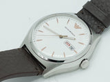 Emporio Armani Dress Quartz White Dial Brown Leather Strap Watch For Men - AR1999 Buy Now By Emporio Armani