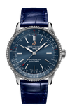 Breitling Navitimer Automatic 35 Blue Dial Blue Leather Strap Watch for Men - A17395161C1P1 Buy Now By Breitling