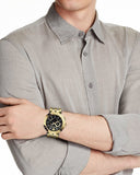 Versace V-Race Quartz Black Dial Gold Steel Strap Watch For Men - VEBV00519 Buy Now By Versace