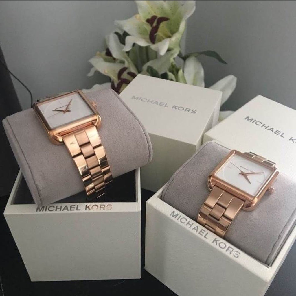 Michael Kors Lake Quartz White Dial Rose Gold Steel Strap Watch For Women - MK3645 Buy Now By Michael Kors