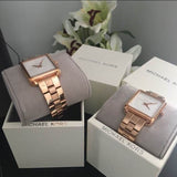 Michael Kors Lake Quartz White Dial Rose Gold Steel Strap Watch For Women - MK3645 Buy Now By Michael Kors