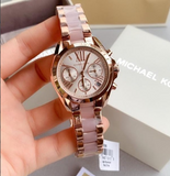 Michael Kors Bradshaw Rose Gold Dial Two Tone Steel Strap Watch for Women - MK6066 Buy Now By Michael Kors