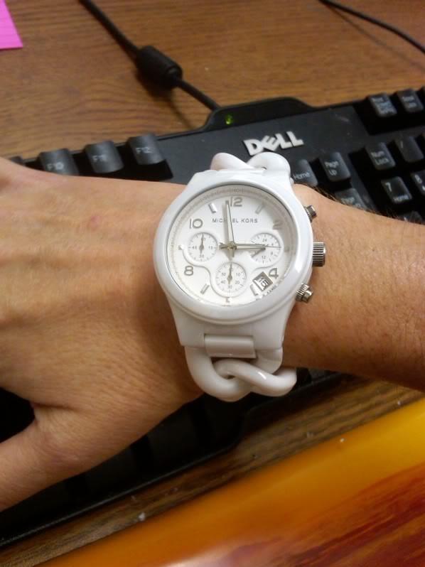 Michael Kors Ceramic White Dial White Steel Strap Watch for Women - MK5387 Buy Now By Michael Kors