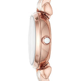 Emporio Armani Retro Quartz Silver Dial Rose Gold Steel Strap Watch For Women - AR1776 Buy Now By Emporio Armani