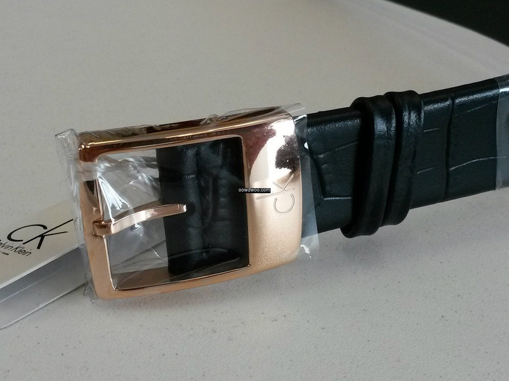 Calvin Klein Post Minimal Chronograph Rose Gold Dial Black Leather Strap Watch for Men - K7627201 Buy Now By Calvin Klein