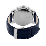 Guess Horizon Chronograph Quartz Black Dial Blue Leather Strap Watch For Men - W0380G3 Buy Now By Guess