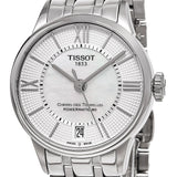 Tissot Chemin Des Tourelles Powermatic 80 Lady White Dial Silver Steel Strap Watch For Women - T099.207.11.037.00 Buy Now By Tissot