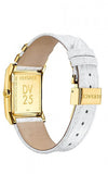 Versace DV25 Diamonds White Dial White Leather Strap Watch For Women - VQF060015 Buy Now By Versace