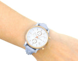 Fossil Original Boyfriend White Dial Light Blue Leather Strap Watch for Women - ES4045 Buy Now By Fossil