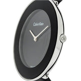 Calvin Klein Chic Black Dial Black Leather Strap Watch for Women - K7N23CB1 Buy Now By Calvin Klein