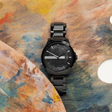 Armani Exchange Hampton Black Dial Black Steel Strap Watch For Men - AX7101 Buy Now By Armani Exchange