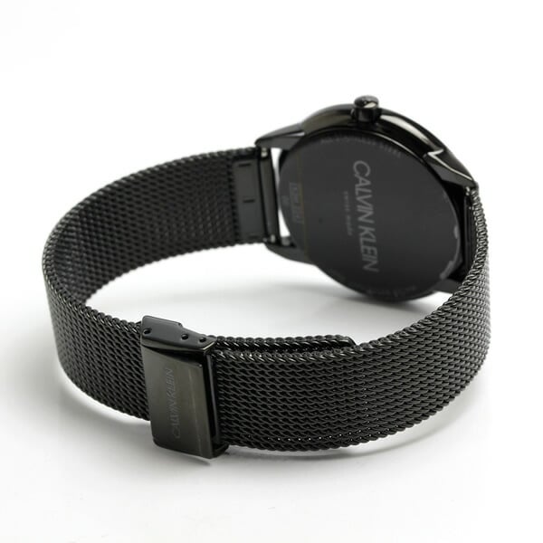 Calvin Klein Minimal Black Dial Black Mesh Bracelet Watch for Women - K3M224X1 Buy Now By Calvin Klein