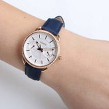 Fossil Tailor White Dial Blue Leather Strap Watch for Women - ES4394 Buy Now By Fossil