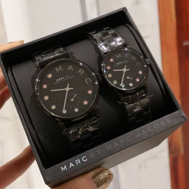 Marc Jacobs Baker Black Dial Black Steel Strap Watch for Women - MBM3425 Buy Now By Marc Jacobs