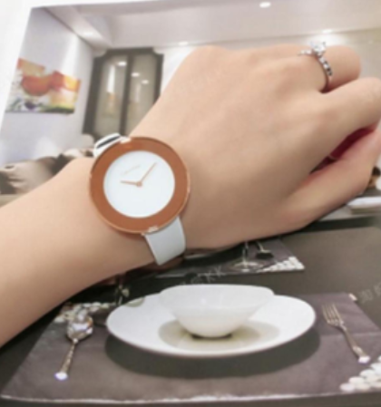 Calvin Klein Chic White Dial White Leather Strap Watch for Women - K7N236K2 Buy Now By Calvin Klein