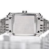 Burberry Nova Check Square White Dial Silver Steel Strap Watch for Women - BU1572 Buy Now By Burberry