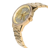 Michael Kors Ritz Pave Crystals Gold Dial Gold Steel Strap Watch for Women - MK6862 Buy Now By Michael Kors