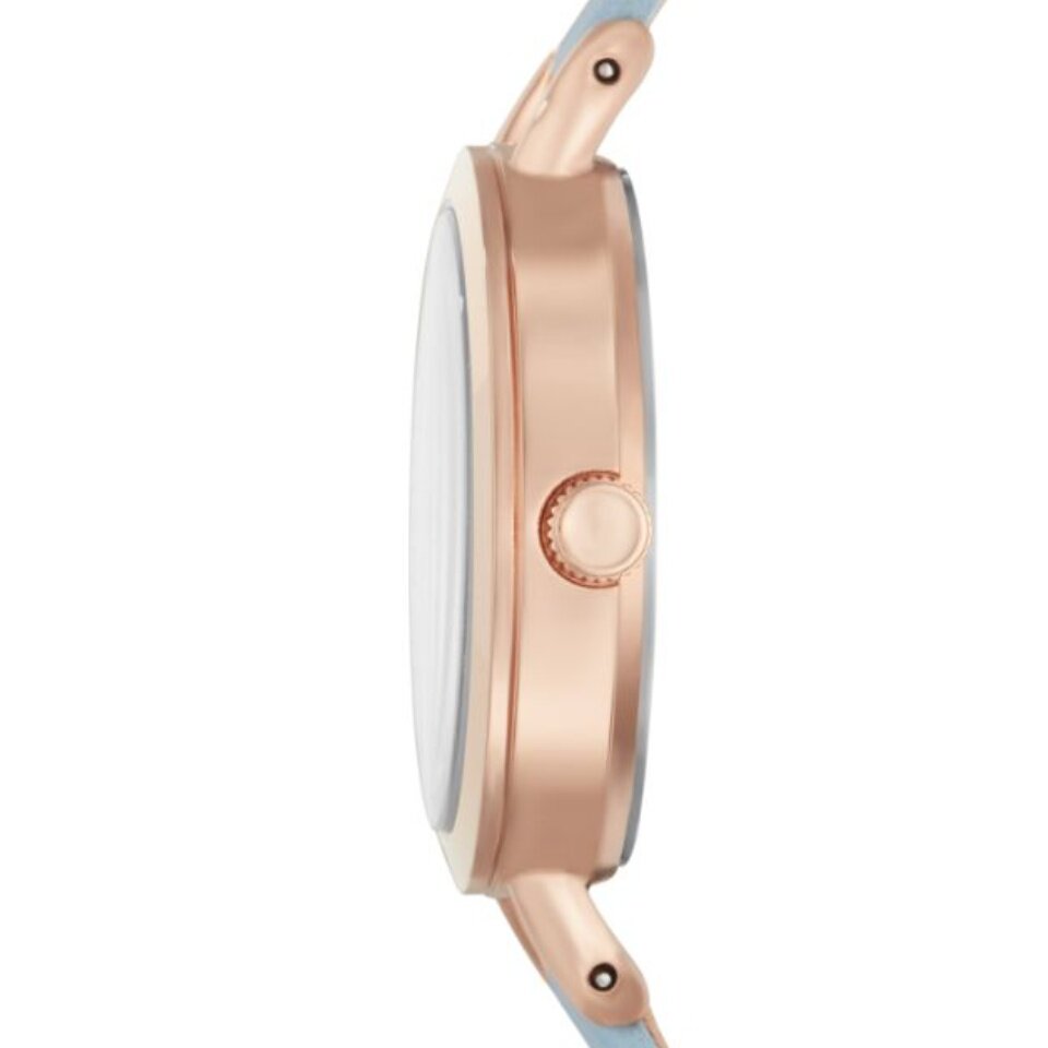 Fossil Classic White Dial Blue Leather Strap Watch for Women - BQ3327 Buy Now By Fossil