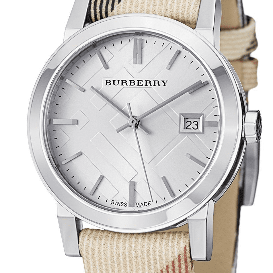 Burberry The City White Dial Brown Leather Strap Watch for Women - BU9113 Buy Now By Burberry