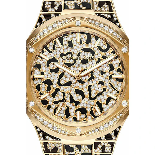 Michael Kors Lennox Three Hand Crystals Gold Dial Two Tone Steel Strap Watch For Women - MK7284 Buy Now By Michael Kors
