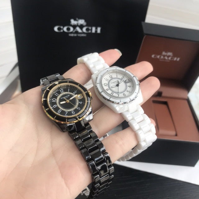 Coach Preston White Dial White Steel Strap Watch for Women - 14503462 Buy Now By Coach