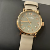 Marc Jacobs Baker Grey Dial Grey Leather Strap Watch for Women - MBM1318 Buy Now By Marc Jacobs