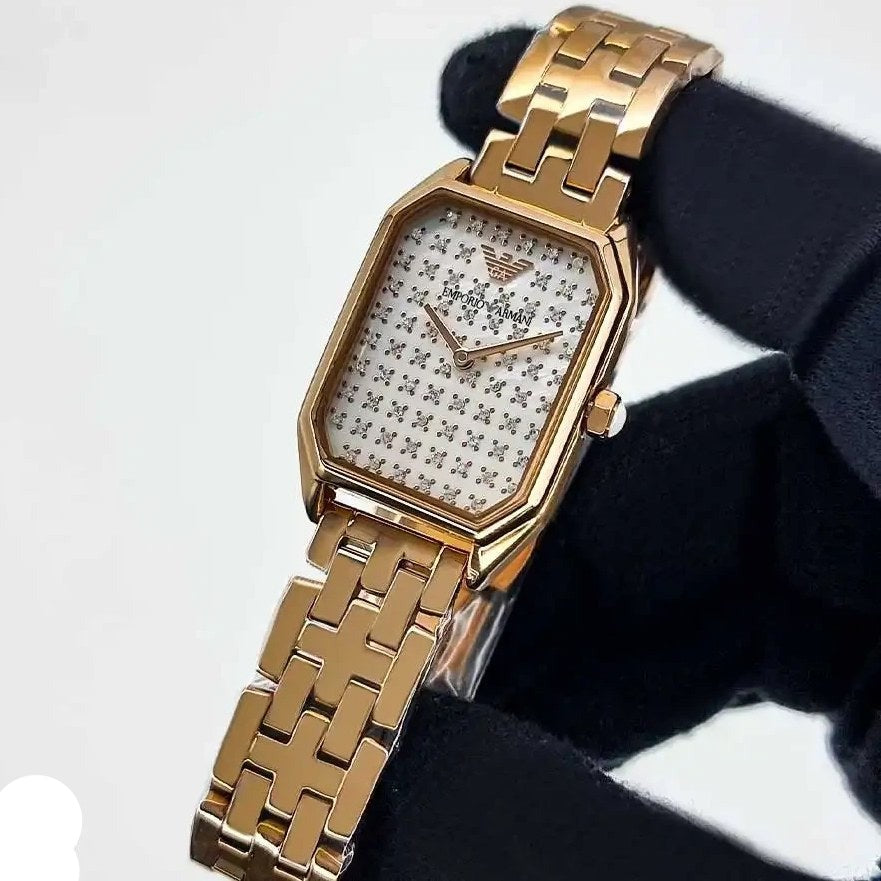 Emporio Armani Gioia Quartz Mother of Pearl Dial Rose Gold Steel Strap Watch For Women - AR11389 Buy Now By Emporio Armani