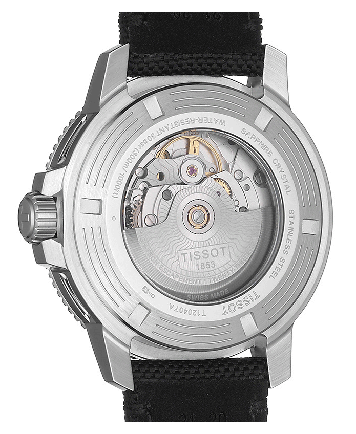 Tissot Seastar 1000 Powermatic 80 Black Dial Black Nylon Strap Watch For Men - T120.407.17.051.00 Buy Now By Tissot