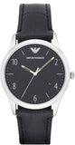Emporio Armani Classic Quartz Black Dial Black Leather Strap Watch For Men - AR1865 Buy Now By Emporio Armani