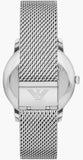 Emporio Armani Minimalist Quartz Blue Dial Silver Steel Strap Watch For Men - AR11571 Buy Now By Emporio Armani