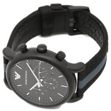 Emporio Armani Luigi Chronograph Quartz Black Dial Two Tone Nylon Strap Watch For Men - AR1948 Buy Now By Emporio Armani
