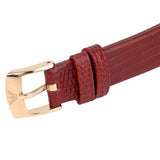 Emporio Armani Gianni T-Bar Analog Mother of Pearl Dial Red Leather Strap Watch For Women - AR11322 Buy Now By Emporio Armani