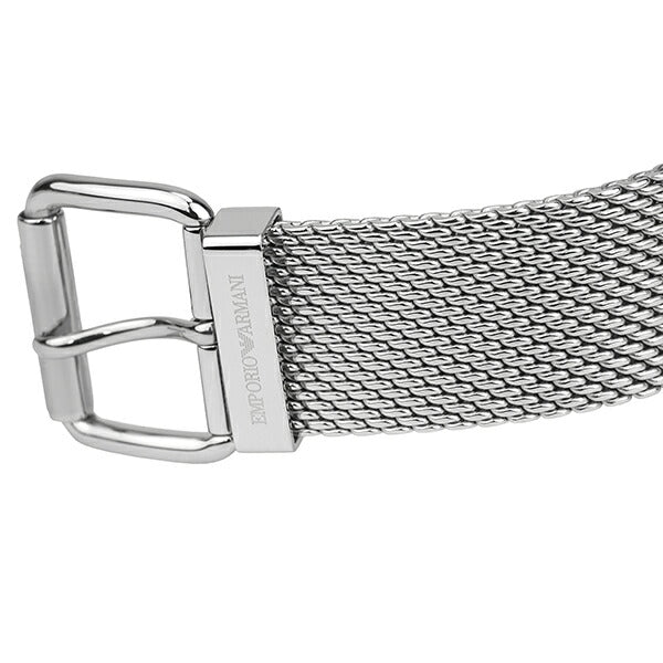 Emporio Armani Luigi Chronograph Quartz Black Dial Silver Mesh Bracelet Watch For Men - AR11429 Buy Now By Emporio Armani