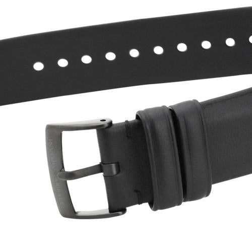 Emporio Armani Minimalist Analog Black Dial Black Leather Strap Watch For Men - AR11573 Buy Now By Emporio Armani