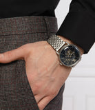 Emporio Armani Aviator Multifunction Blue Dial Silver Mesh Bracelet Watch For Men - AR60024 Buy Now By Emporio Armani