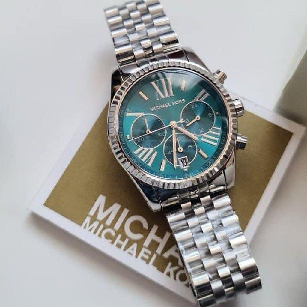 Michael Kors Lexington Chronograph Blue Dial Silver Steel Strap Watch For Women - MK5887 Buy Now By Michael Kors