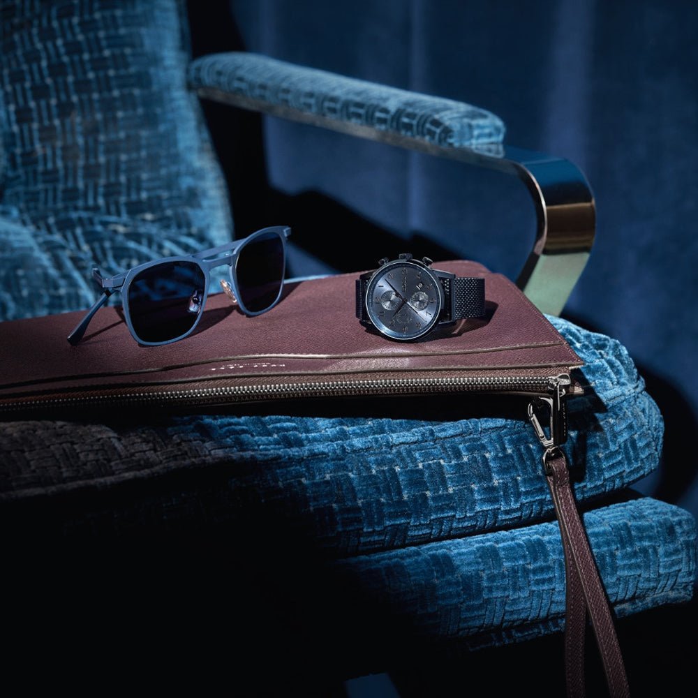 Hugo Boss Navigator Chronograph Blue Dial Blue Mesh Bracelet Watch for Men - 1513538 Buy Now By Hugo Boss