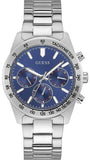 Guess Altitude Chronograph Blue Dial Silver Steel Strap Watch for Men - GW0329G1 Buy Now By Guess