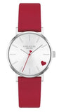 Coach Perry Silver Dial Red Leather Strap Watch for Women - 14503515 Buy Now By Coach