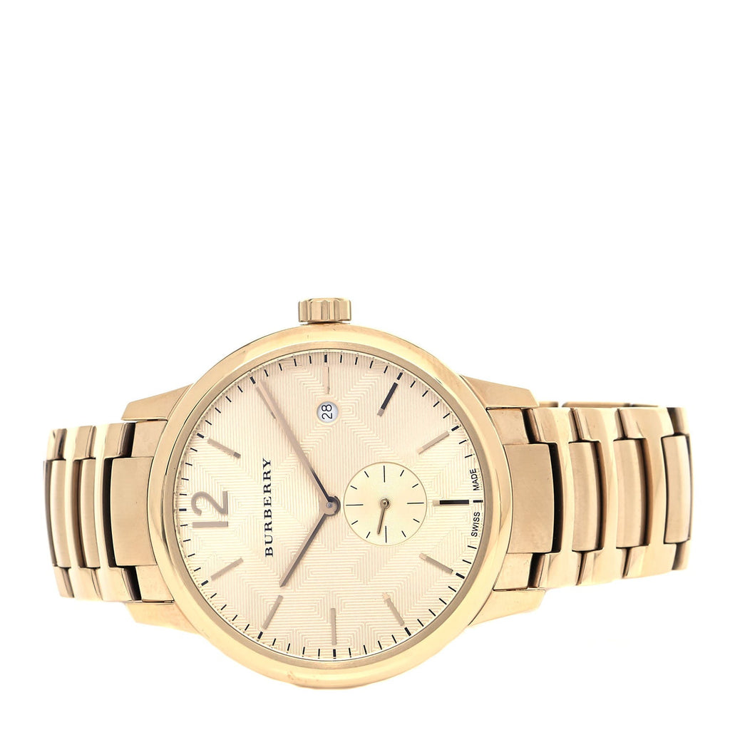 Burberry The Classic Gold Dial Gold Steel Strap Watch for Men - BU10006 Buy Now By Burberry