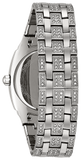 Bulova Crystal Collection Phantom Silver Dial Silver Steel Strap Watch for Men - 96C002 Buy Now By Bulova
